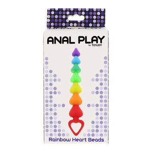 ToyJoy Rainbow Heart Anal Beads
