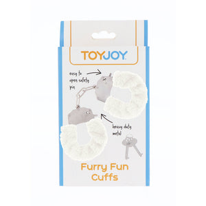 ToyJoy Furry Fun Wrist Cuffs White