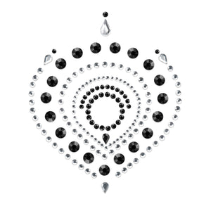Bijoux Indiscrets Flamboyant Rhinestone Jewellery Black Silver