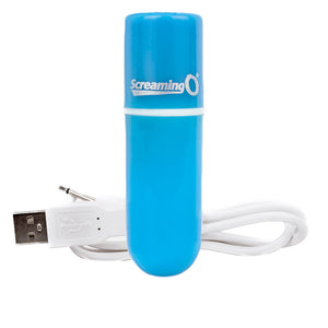 Screaming O Charged Vooom Rechargeable Bullet Blue