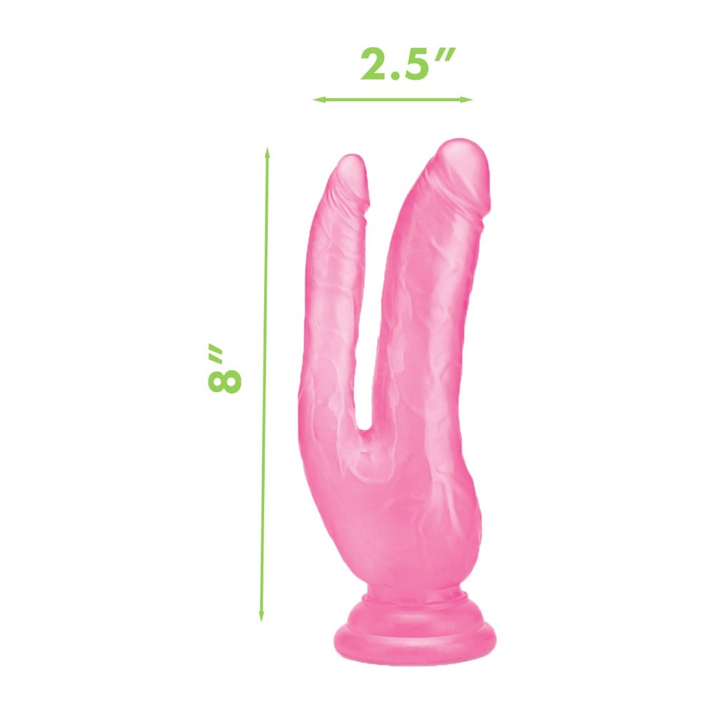Me You Us Ultra Cock Double Dildo 8 Inch Pink