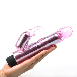 Waves Of Pleasure Crystal Pink Rabbit Vibrator