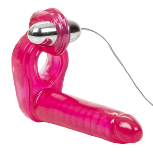 Ultimate Triple Stimulator Vibrating Cock Ring With Dong