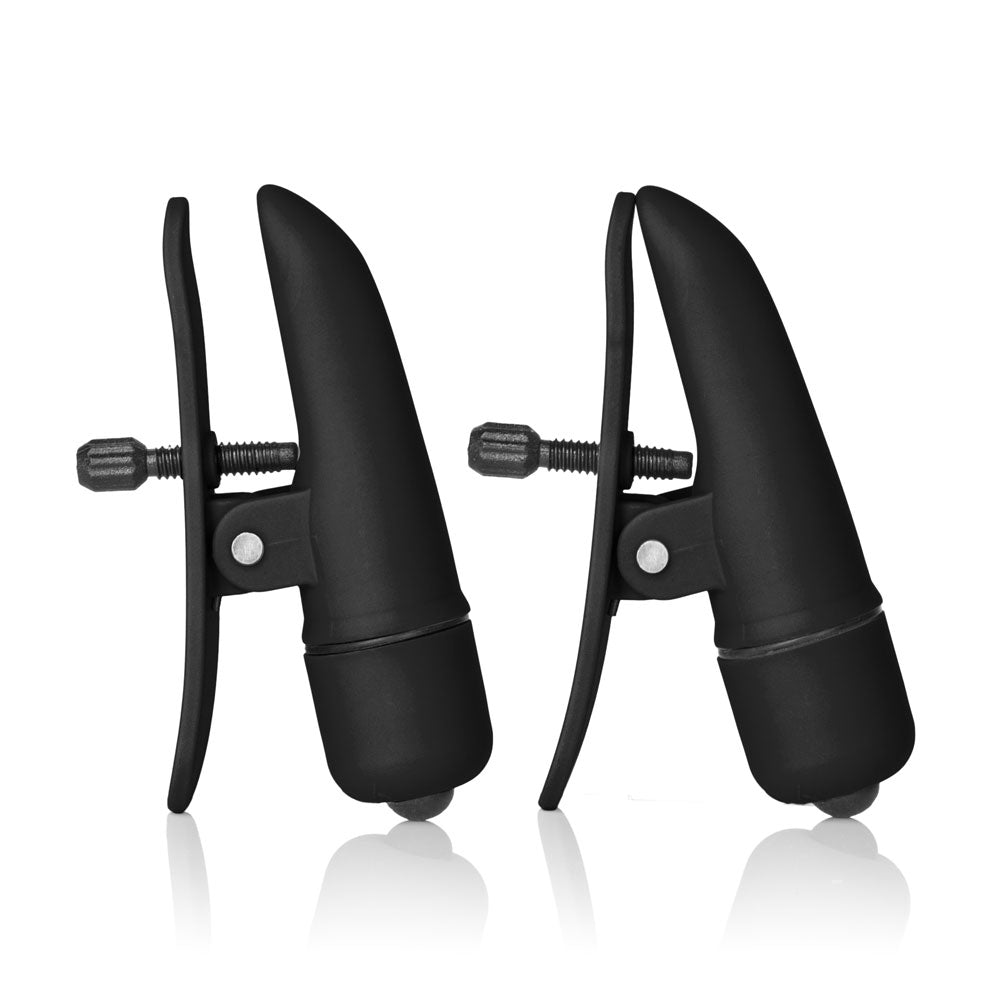 Nipplettes Vibrating Black Nipple Clamps